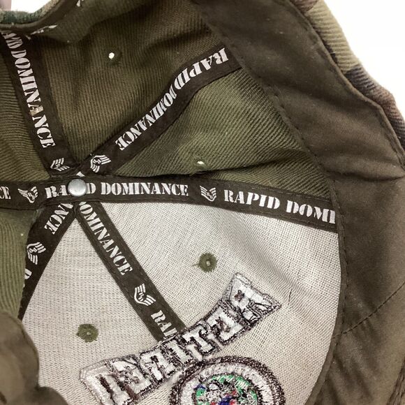 Rapid Dominance - Retired Army - United States Army - Green Camo Hat - Acrylic - Picture 8 of 10
